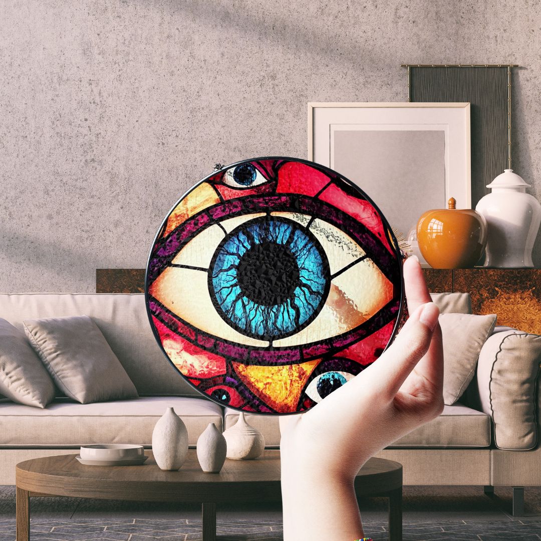 Halloween Suncatcher, Spooky Stained Glass Window Decor, Home and Party Decoration, HLW029
