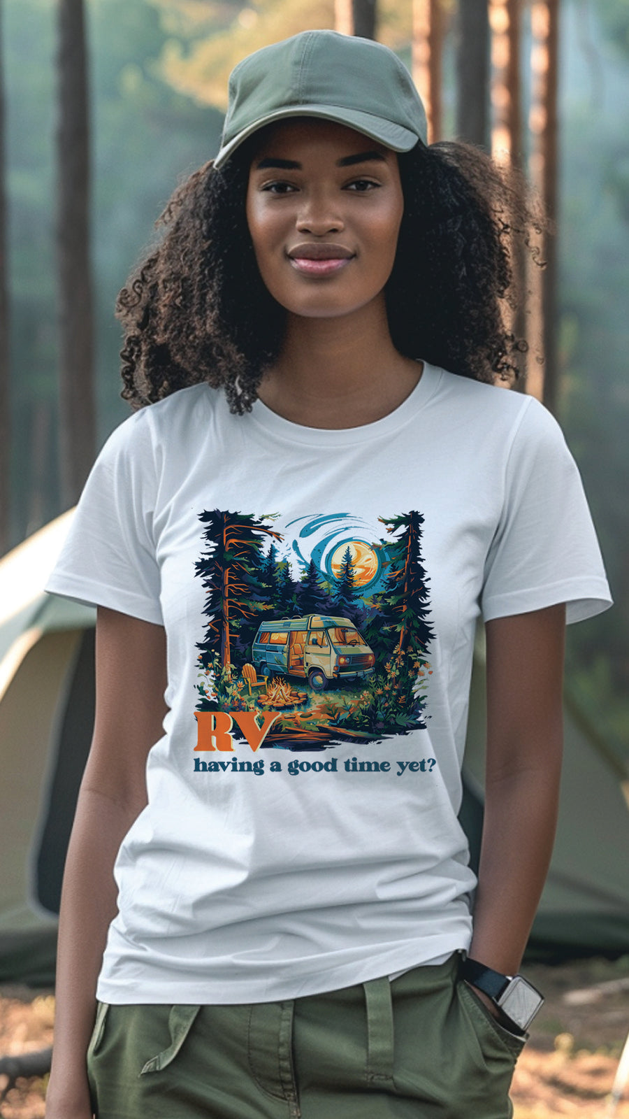 Unisex Camping T-Shirt, Breathable, Stylish Adventure Tees for Men and Women, CAM002