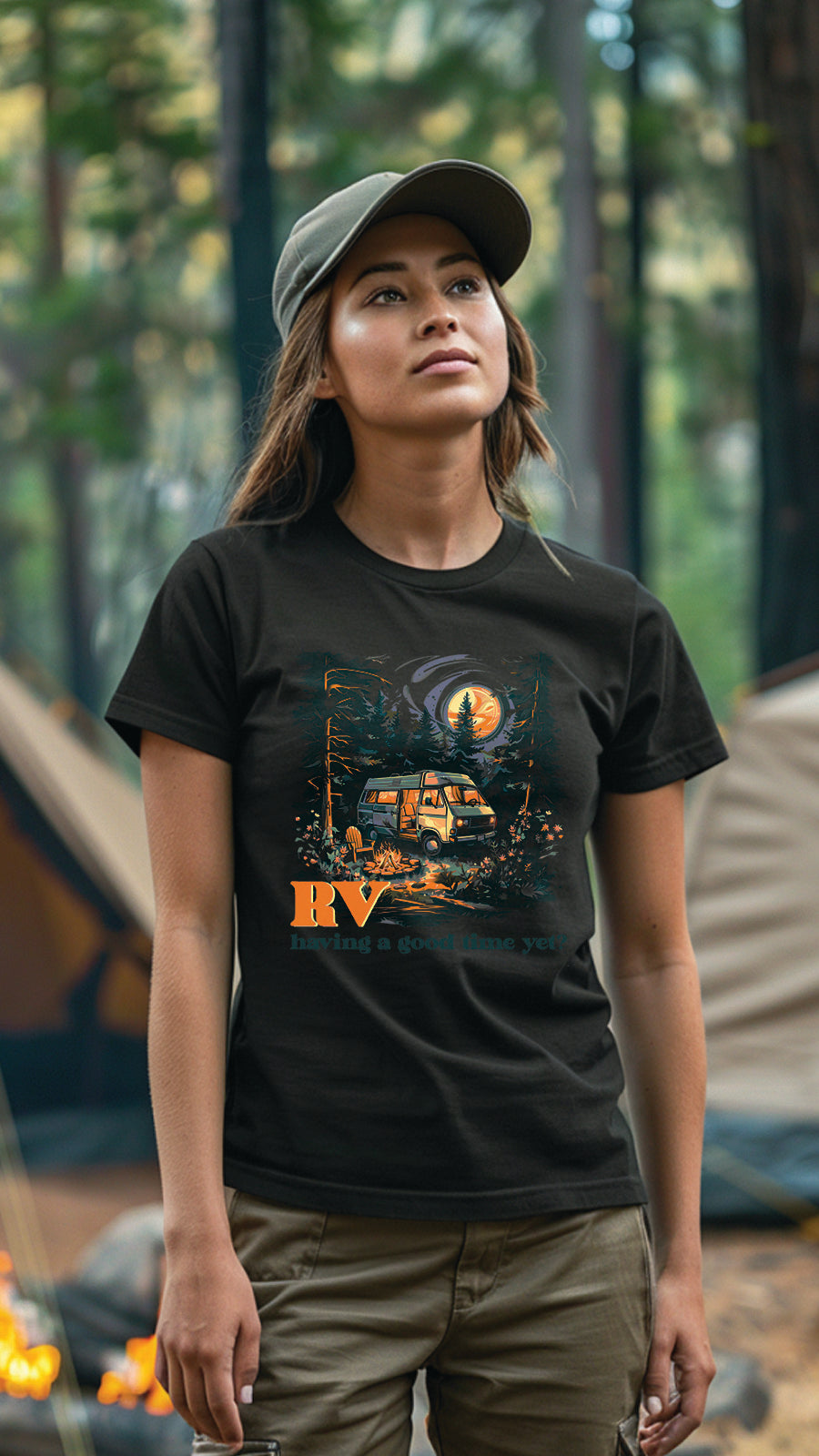 Unisex Camping T-Shirt, Breathable, Stylish Adventure Tees for Men and Women, CAM002