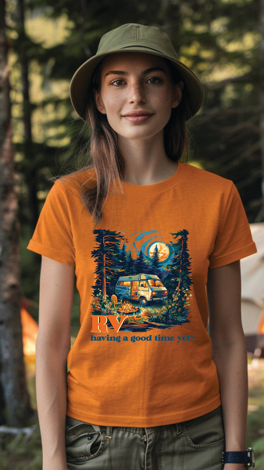 Unisex Camping T-Shirt, Breathable, Stylish Adventure Tees for Men and Women, CAM002