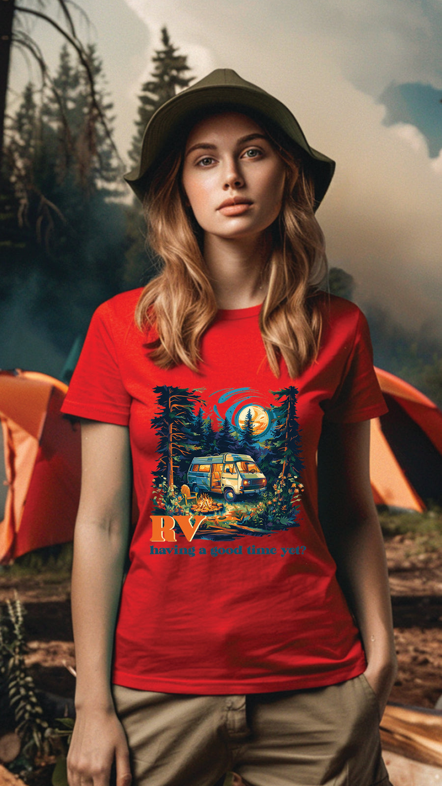Unisex Camping T-Shirt, Breathable, Stylish Adventure Tees for Men and Women, CAM002