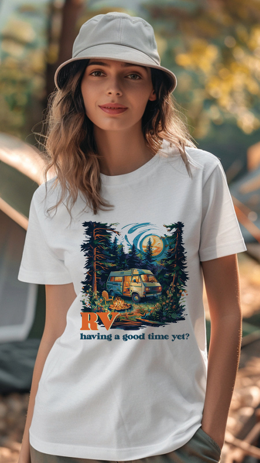 Unisex Camping T-Shirt, Breathable, Stylish Adventure Tees for Men and Women, CAM002
