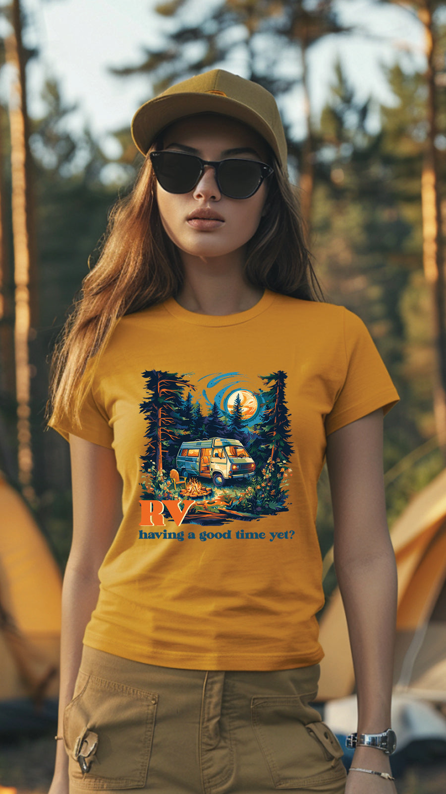 Unisex Camping T-Shirt, Breathable, Stylish Adventure Tees for Men and Women, CAM002
