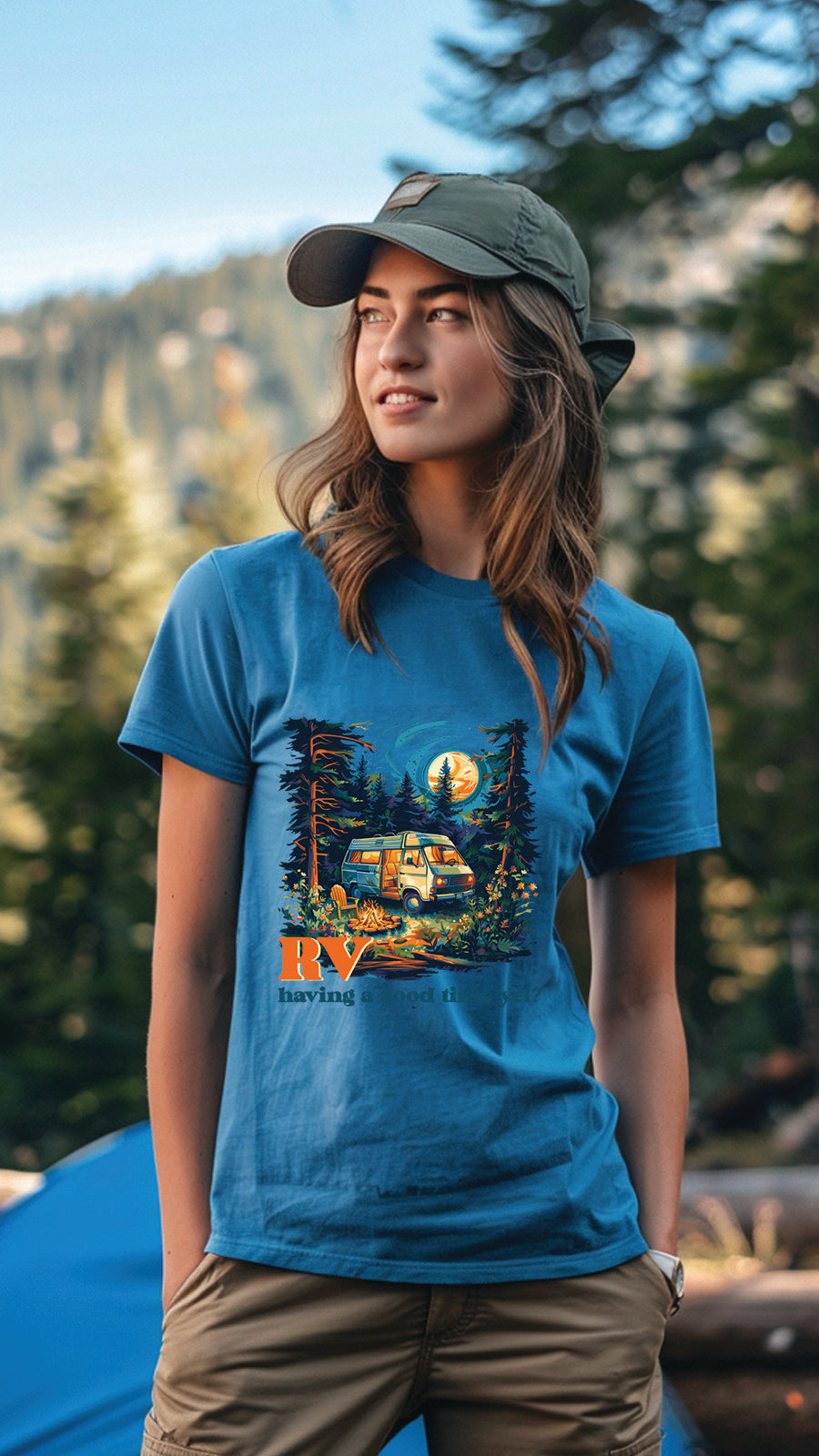 Unisex Camping T-Shirt, Breathable, Stylish Adventure Tees for Men and Women, CAM002