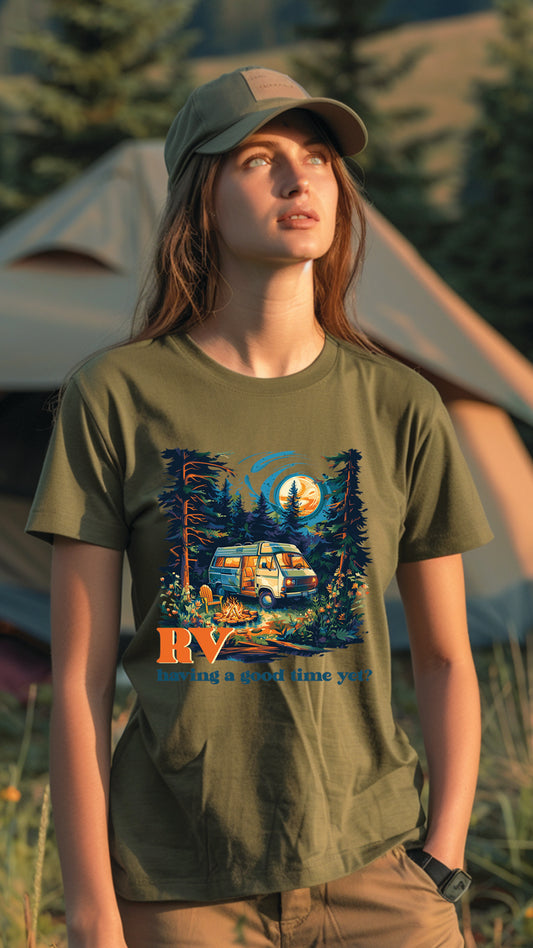 Unisex Camping T-Shirt, Breathable, Stylish Adventure Tees for Men and Women, CAM002